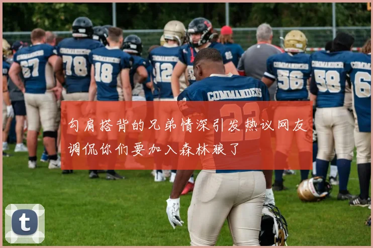 勾肩搭背的兄弟情深引发热议网友调侃你们要加入森林狼了